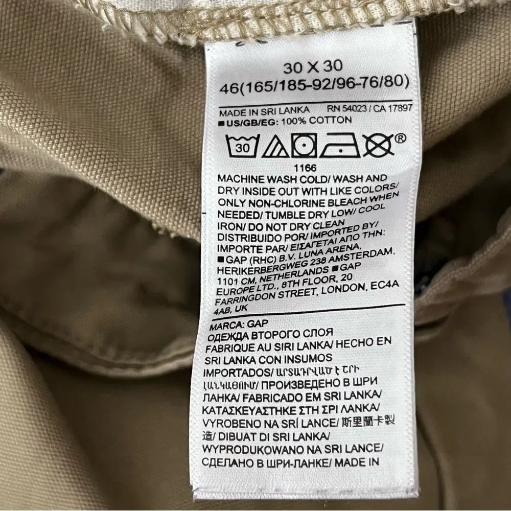 GAP Men's Carpenter Pants 30x30 Khaki Beige Relaxed Fit Workwear - Picture 9 of 9